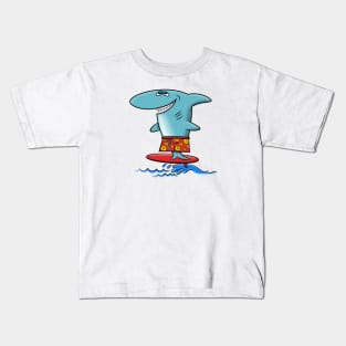 Do You Even Surf, Bro? Surfing Shark Kids T-Shirt